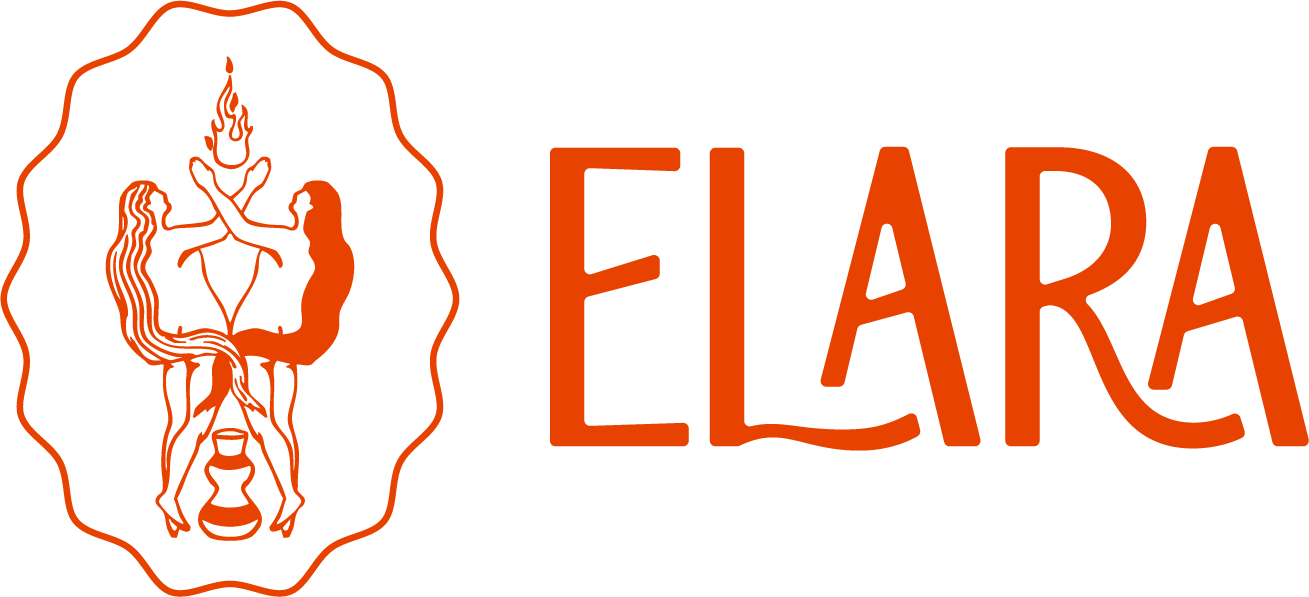 Logotipo - Laranja-Intenso com imagem e nome elara